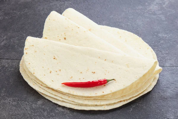 Mexikói Kukorica Tortilla Kör Kenyér Főzés — Stock Fotó