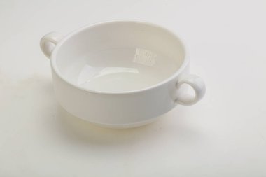 İzole edilmiş servis için beyaz leke kasesi