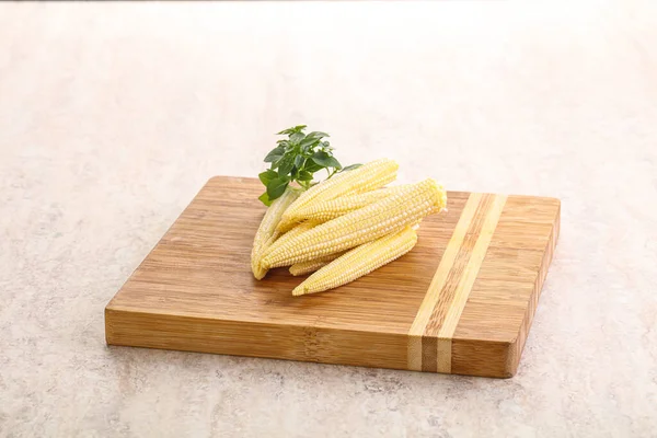 Comida Vegana Maíz Crudo Para Bebés Para Cocinar — Foto de Stock