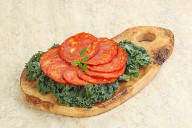 İtalyan domuz eti dilimlenmiş sosis - Chorizo