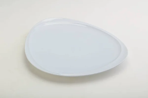 White Proclean Plate Serving Isolated — Stock Photo, Image