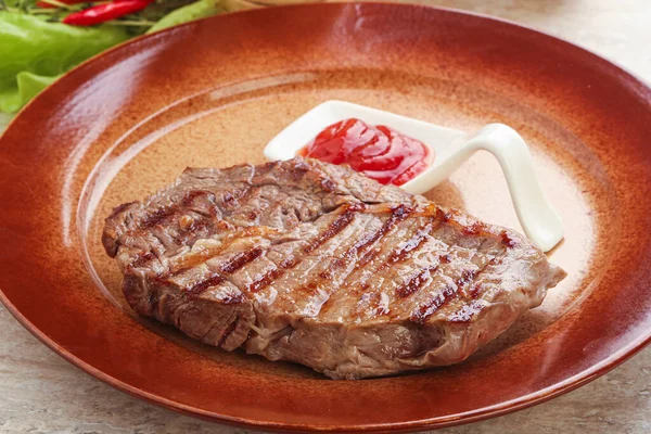 焼き肉 プライム リブアイステーキ牛肉 — ストック写真