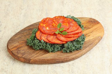 İtalyan domuz eti dilimlenmiş sosis - Chorizo