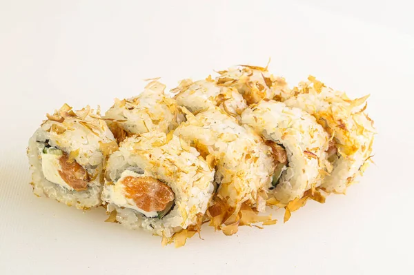 Japanese Tradtional Roll Salmon Nori Rice — Stock Photo, Image
