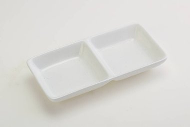 İzole edilmiş servis için beyaz leke kasesi