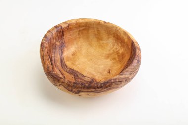 Mutfak için ahşap boş kase.