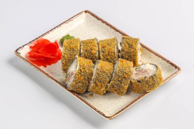 Japon tempura rill 'i balık ve pilav ile