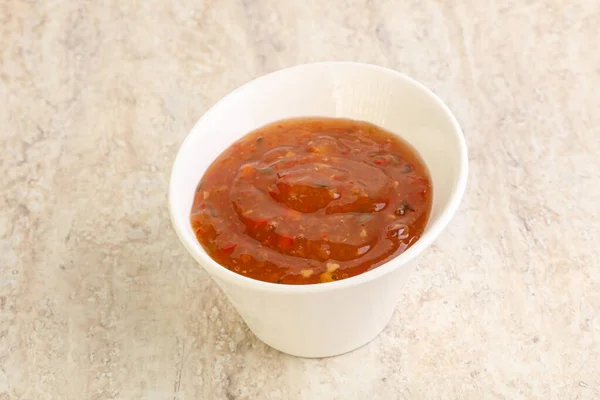 Asian Sweet Sour Sauce Bowl — Stock Photo, Image