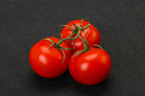 Roter Leuchtend Reifer Und Süßer Tomatenzweig — Stockfoto