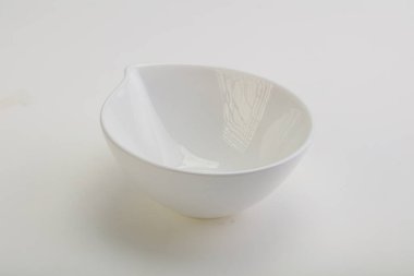 İzole edilmiş servis için beyaz leke kasesi