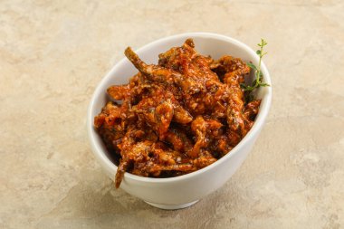 Domates soslu konserve ançüez.