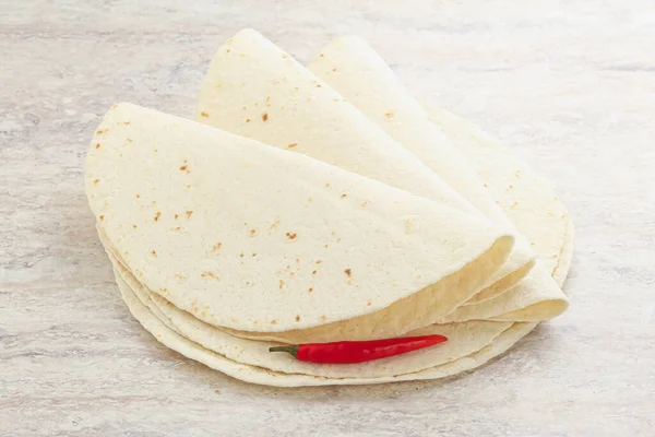 Maíz Mexicano Tortilla Círculo Pan Para Cocinar —  Fotos de Stock