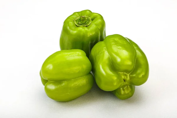 Green Sweet Bell Pepper Vegetables Heap — Stock Photo, Image