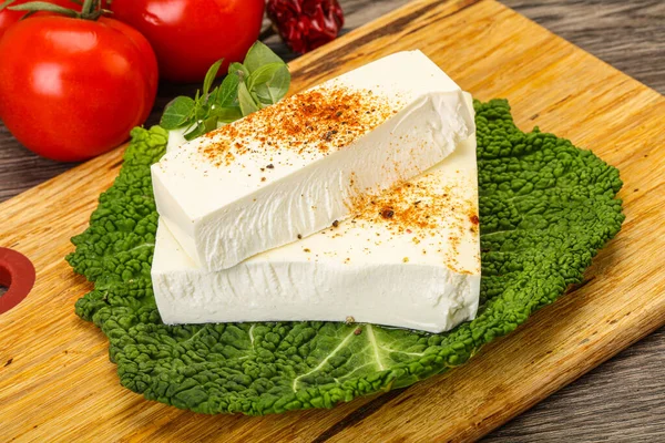 Feta Grecque Fromage Pâte Molle Pour Salade — Photo