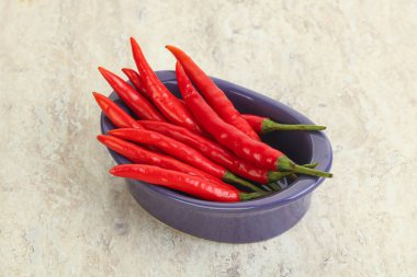 Acı ve baharatlı kırmızı biber.