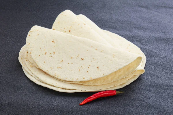 Mexikói Kukorica Tortilla Kör Kenyér Főzés — Stock Fotó