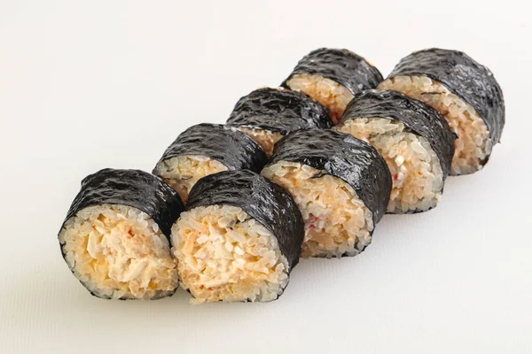 Yengeç Surimi Pilavlı Geleneksel Japon Dürümü — Stok fotoğraf