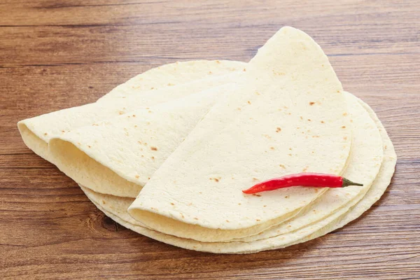 Mexikói Kukorica Tortilla Kör Kenyér Főzés — Stock Fotó