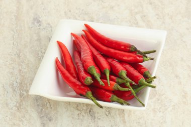 Acı ve baharatlı kırmızı biber.