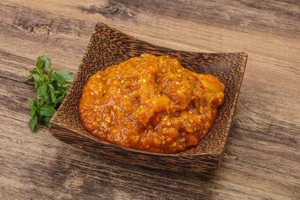 Cozinha Caucasiana Salada Mangal Com Legumes Grelhados — Fotografia de Stock