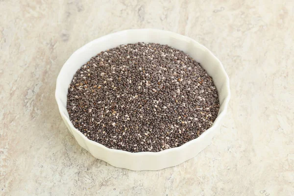 Chia Seeds Bowl Cooking — Stock Photo, Image