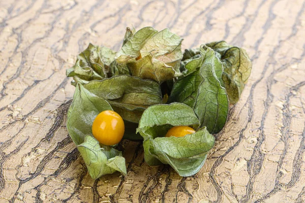 Baya Madura Sabrosa Physalis Para Servir Postre — Foto de Stock