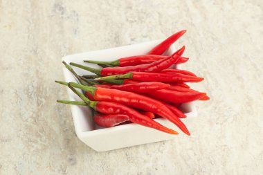 Acı ve baharatlı kırmızı biber.