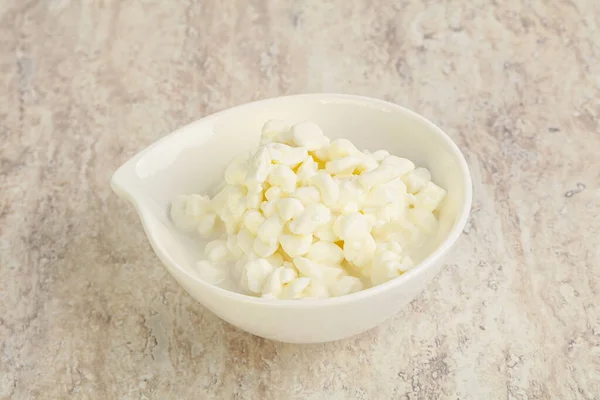 Grained Cottage Cheese Bowl Breakfast — Stock Photo, Image