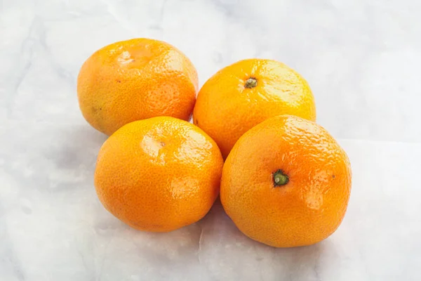 Frische Reife Saftige Gelbe Mandarine — Stockfoto