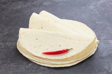 Meksika mısırı Tortilla daireli ekmek pişirmek için
