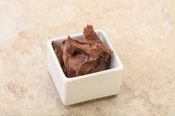 Sjokoladepålegg Med Nazelnøttsmørke – stockfoto