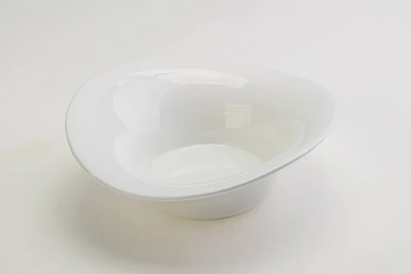 White Proclean Bowl Serving Isolated — Stock Photo, Image