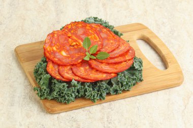İtalyan domuz eti dilimlenmiş sosis - Chorizo