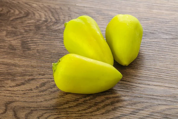 Young Green Bell Paprika Főzés — Stock Fotó