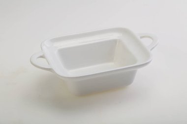 İzole edilmiş servis için beyaz leke kasesi