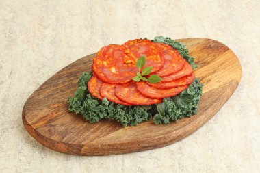 İtalyan domuz eti dilimlenmiş sosis - Chorizo