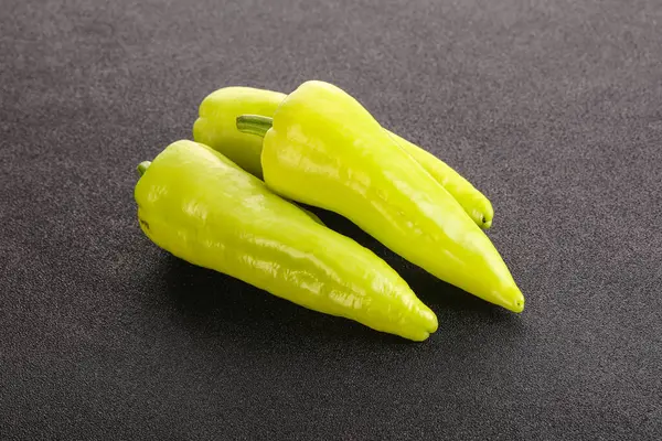 Cozinha Vegetariana Pimentão Fresco Verde Maduro — Fotografia de Stock