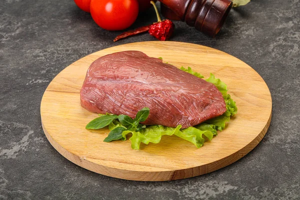 Мясо Сырой Говядины Приготовления Пищи — стоковое фото