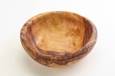 Mutfak için ahşap boş kase.