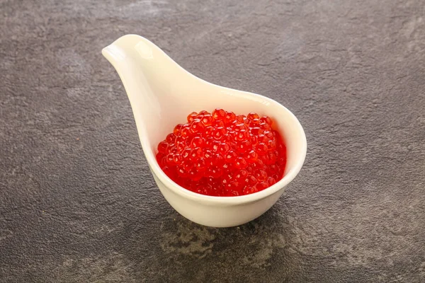 Luxury Delicous Red Salmon Caviar Seafood — Stock Photo, Image
