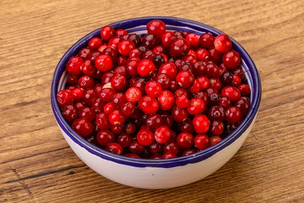 Cranberry Orgânico Doce Saboroso Tigela — Fotografia de Stock