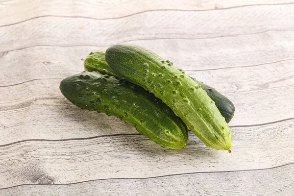 Fersh Juicy Green Cucumbers Heap Isolated — Stock Photo, Image