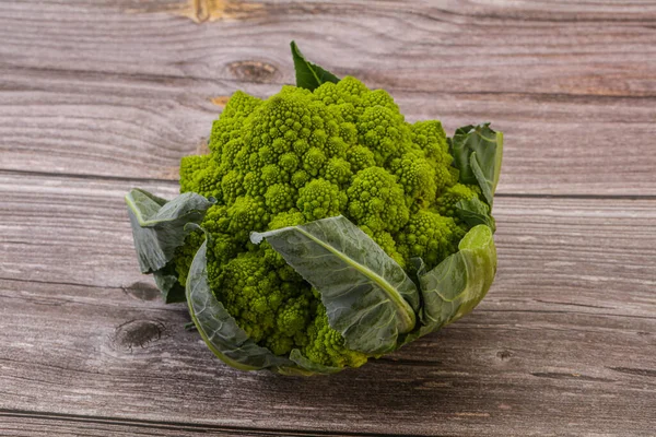 Chutné Vegan Organické Potraviny Romanesco Zelí — Stock fotografie