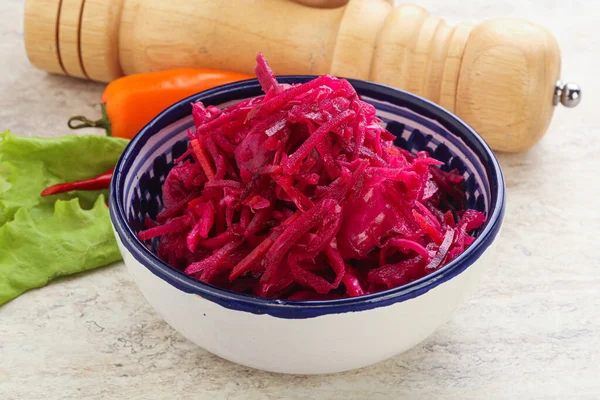 Marinated Cabbage Beetroot Spices — Stock Photo, Image