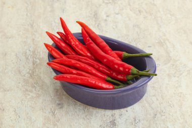 Acı ve baharatlı kırmızı biber.