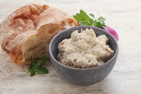 Jewish Traditional Cuisine Herring Mousse Forsmak Butter — Stock Photo, Image
