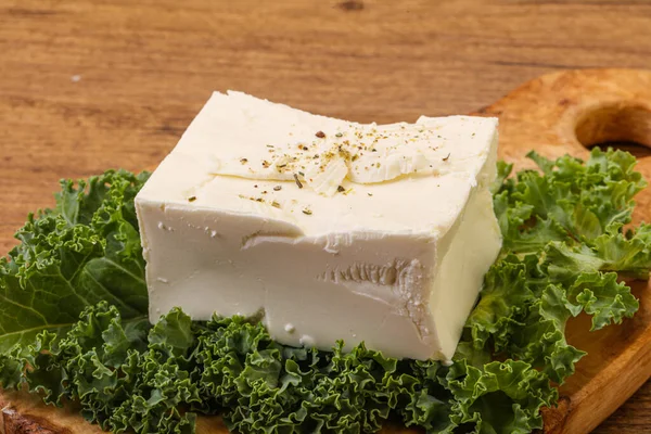 Traditionell Schmackhafter Griechischer Feta Weichkäse — Stockfoto