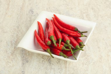 Acı ve baharatlı kırmızı biber.