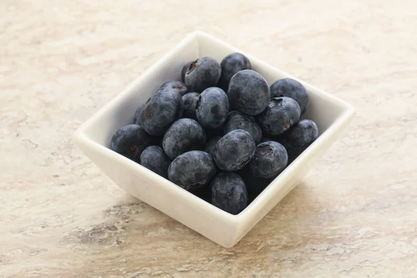 Sweet Ripe Blueberry Bowl — Stock Photo, Image