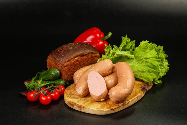 Naturlig Köttkorv Med Malet Kött Och Korv — Stockfoto